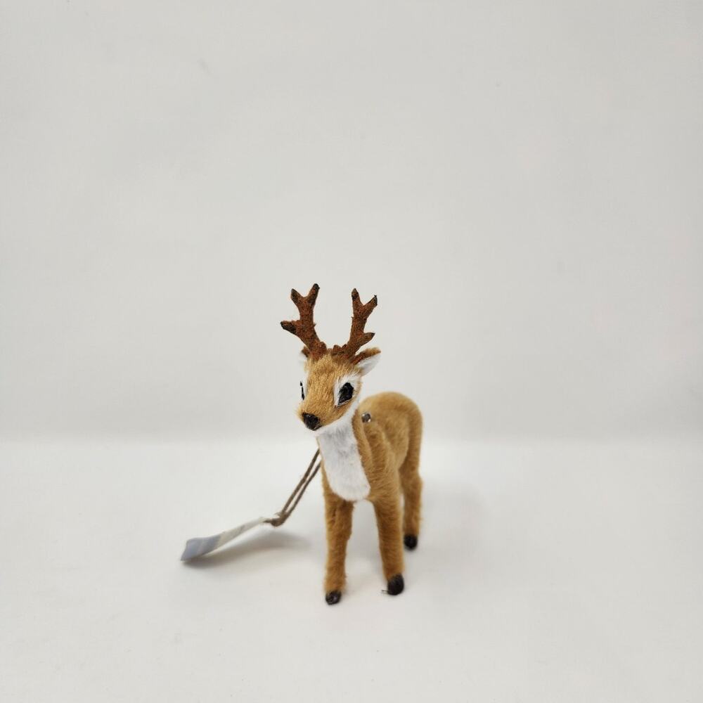Deer Reindeer Felt Christmas Ornament